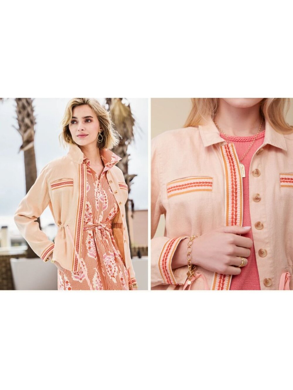 spartina 449 layla linen jacket